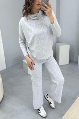 ONE COLOR SIMPLE WOMEN SET LIGHT GREY/GZ 