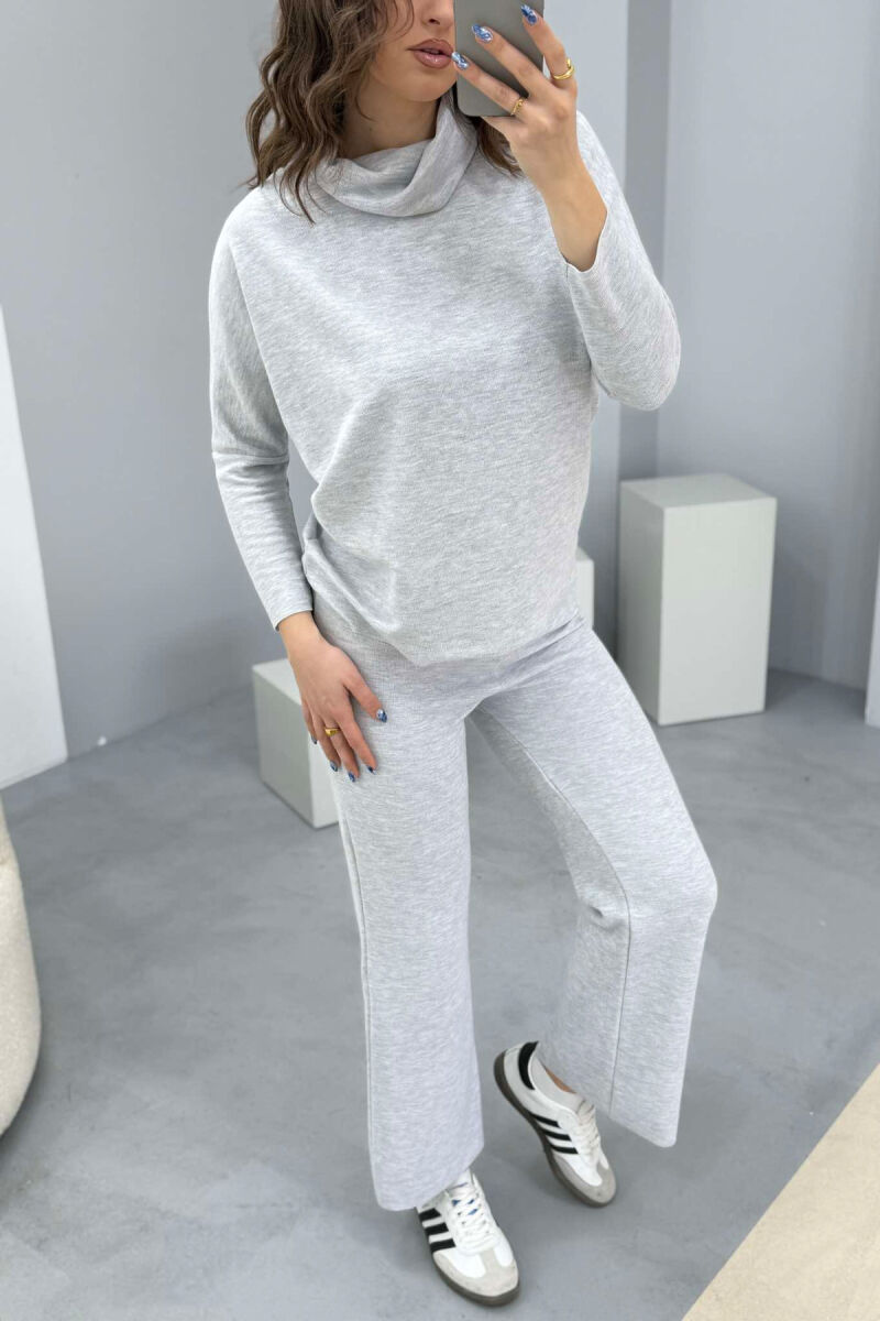 ONE COLOR SIMPLE WOMEN SET LIGHT GREY/GZ - 1