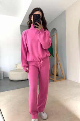 ONE COLOR SIMPLE WOMEN SET PINK/ROZE 