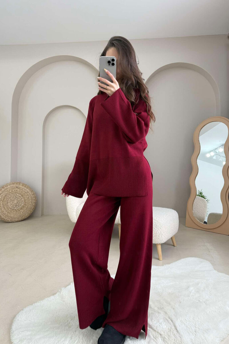 ONE COLOR SIMPLE WOMEN SET RED/E KUQE - 2