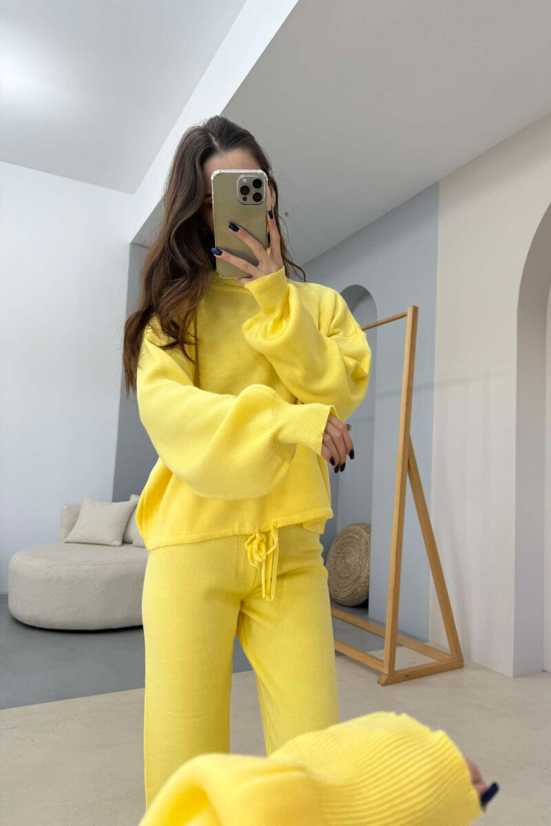 ONE COLOR SIMPLE WOMEN SET YELLOW/E VERDHE - 3