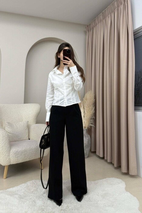 ONE COLOR SIMPLE WOMEN SHIRT WHITE-E BARDHE - 4