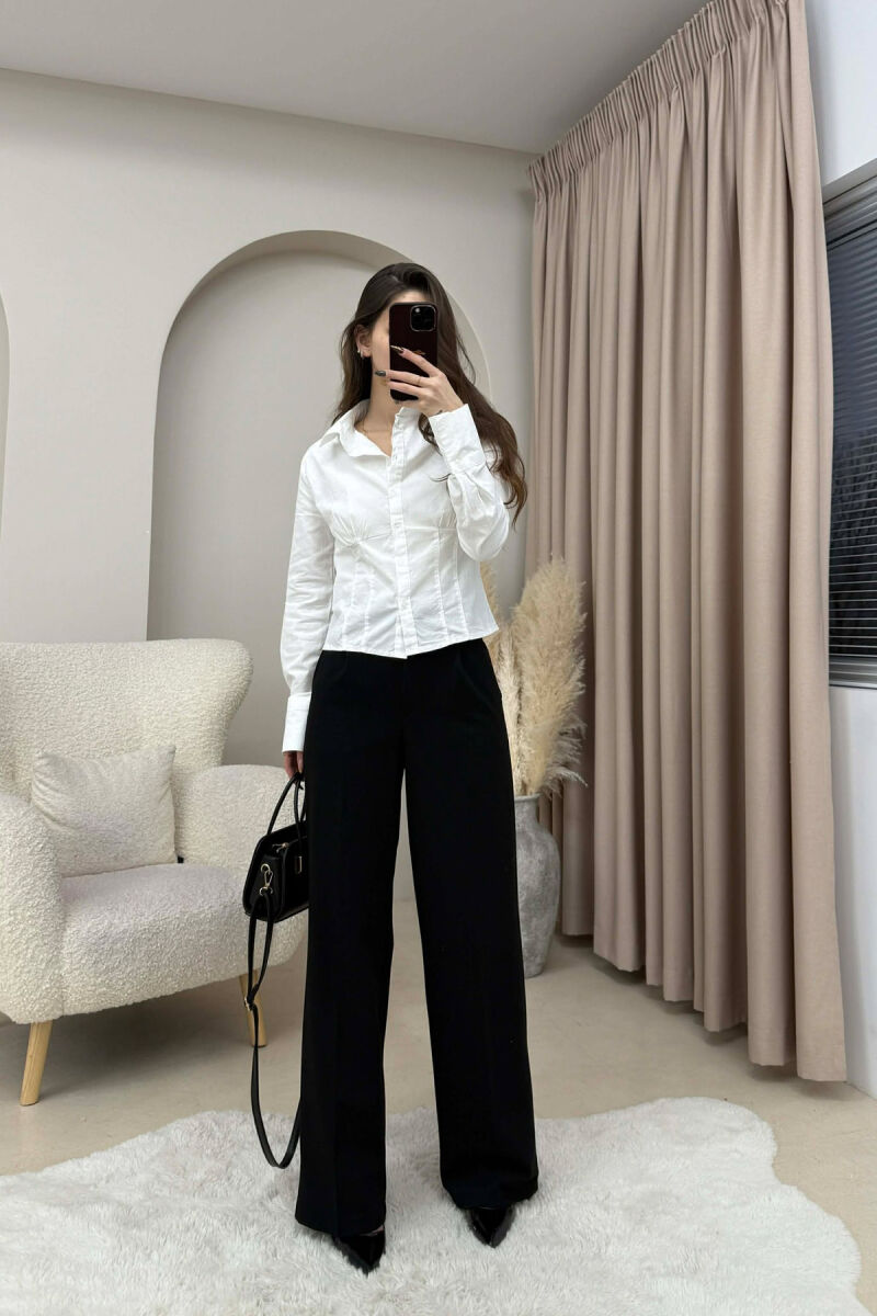 ONE COLOR SIMPLE WOMEN SHIRT WHITE-E BARDHE - 4