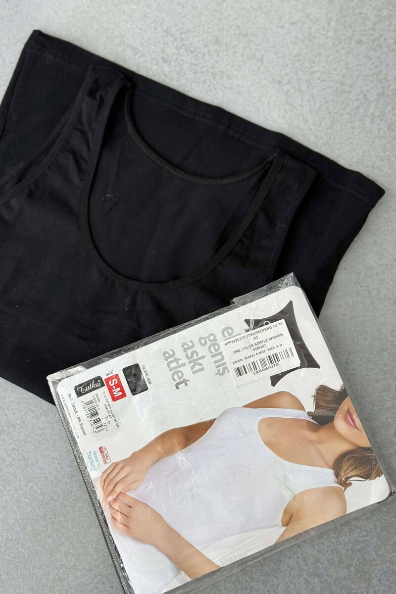 ONE COLOR SIMPLE WOMEN SINGET BLACK/ E ZEZE - 1