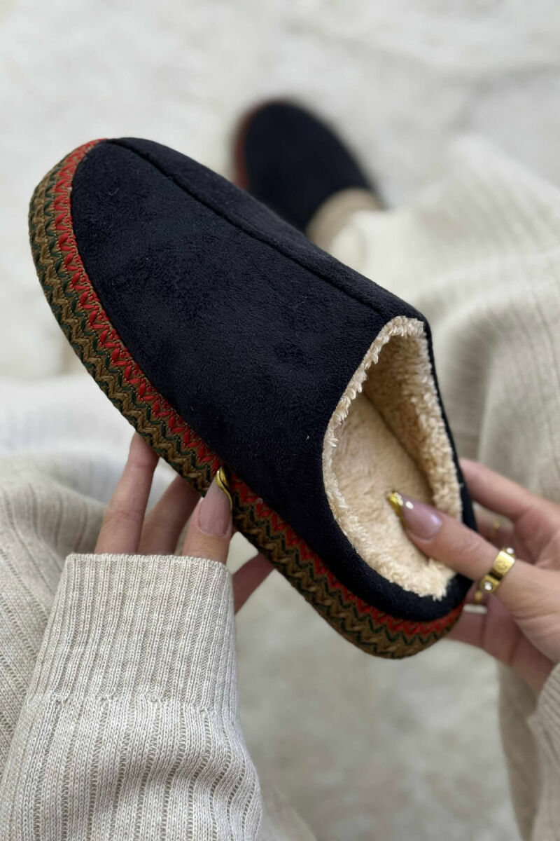 ONE COLOR SIMPLE WOMEN SLIPPERS BLACK/ E ZEZE - 5