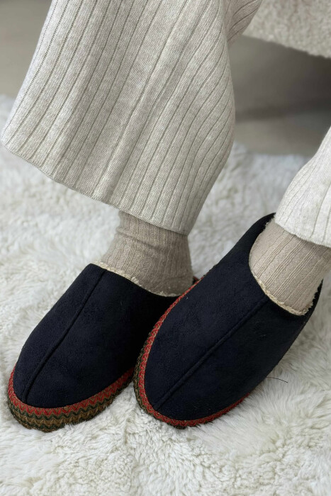 ONE COLOR SIMPLE WOMEN SLIPPERS BLACK/ E ZEZE - 2