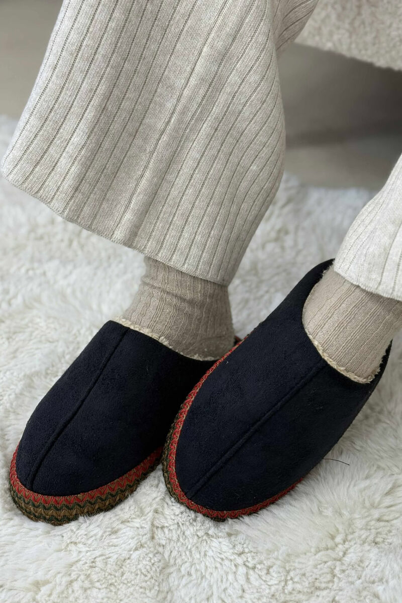 ONE COLOR SIMPLE WOMEN SLIPPERS BLACK/ E ZEZE - 2