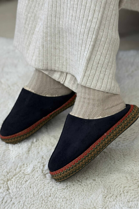 ONE COLOR SIMPLE WOMEN SLIPPERS BLACK/ E ZEZE - 3