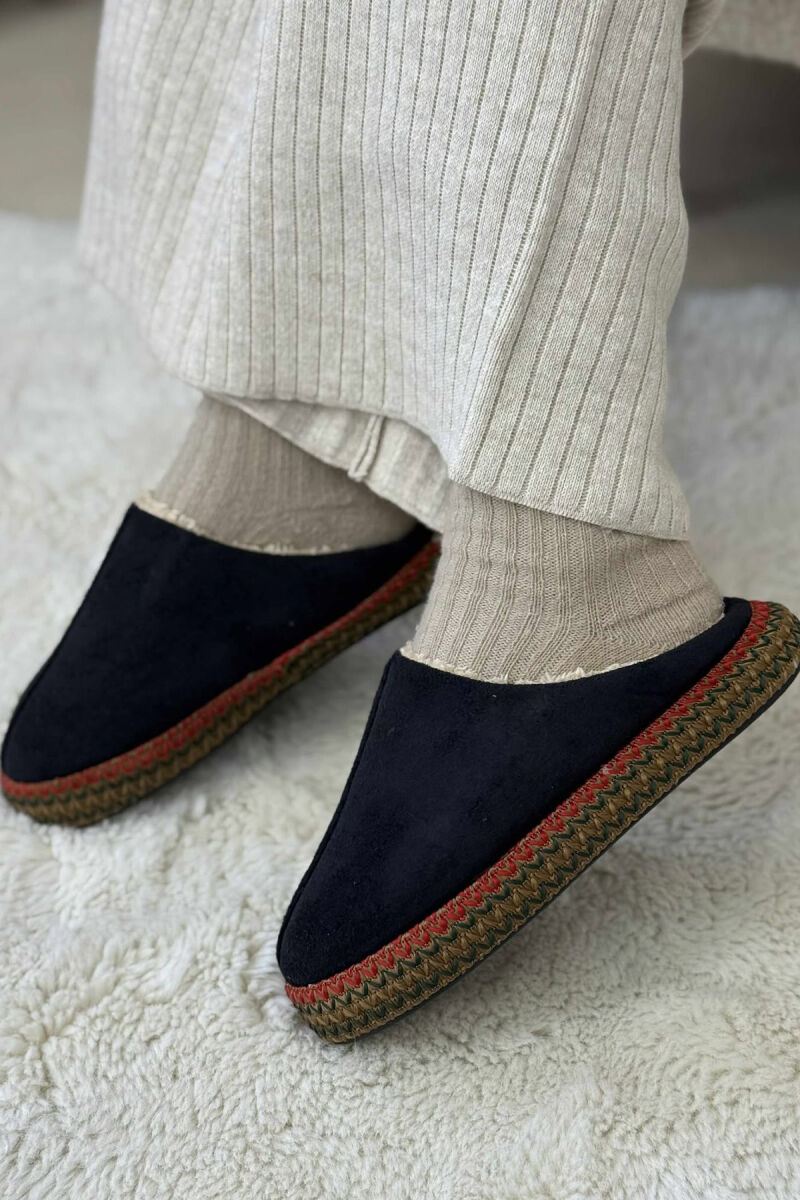 ONE COLOR SIMPLE WOMEN SLIPPERS BLACK/ E ZEZE - 3