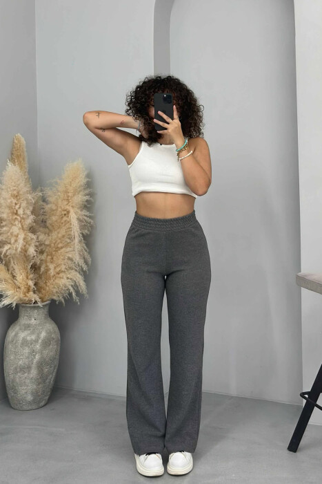ONE COLOR SIMPLE WOMEN SWEATPANTS GREY/GRI 