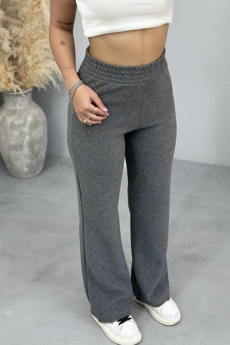 ONE COLOR SIMPLE WOMEN SWEATPANTS GREY/GRI - 5