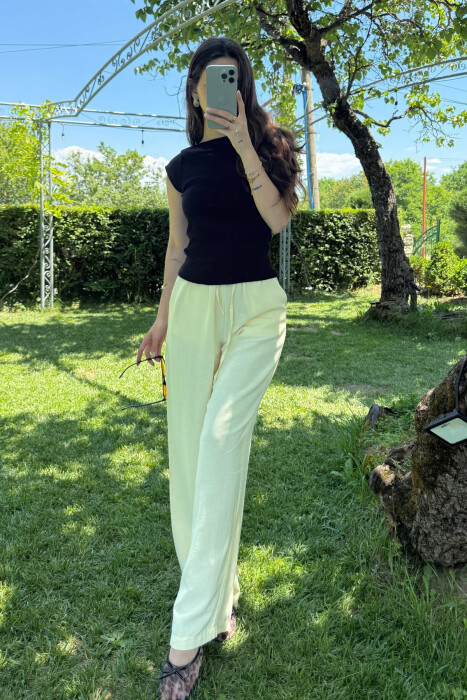 ONE COLOR SIMPLE WOMEN T-SHIRT BLACK/ E ZEZE - 2
