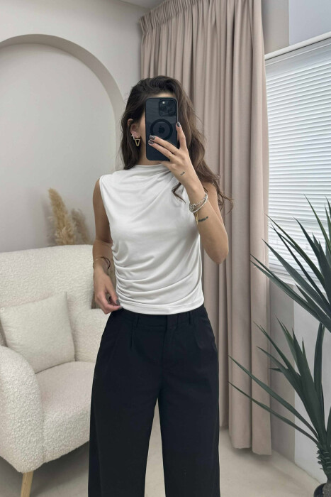 ONE COLOR SIMPLE WOMEN TANK TOP LIGHT GREY/GZ - 2