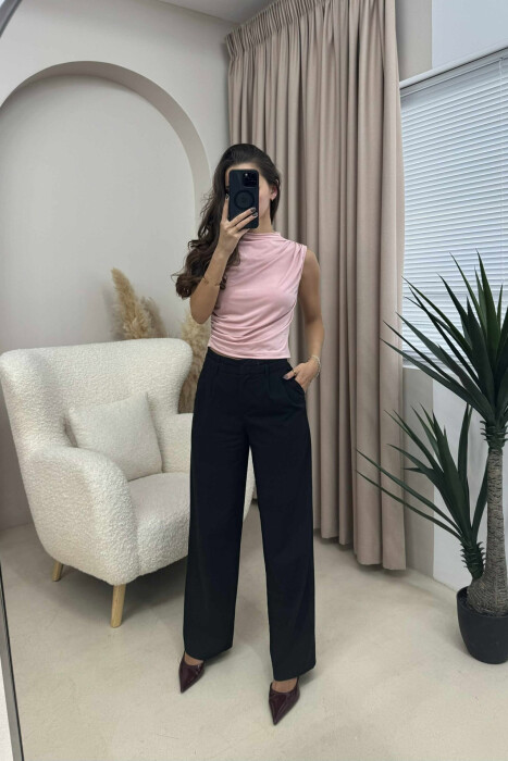 KANATJERE E THJESHTË NJË NGJYRËSHE PËR FEMRA NË NGJYRË PUDËR 