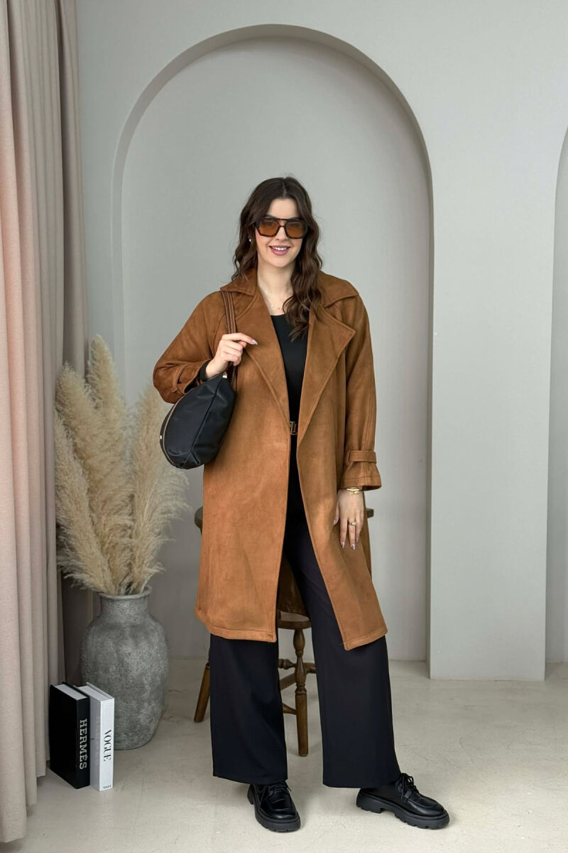 ONE COLOR SIMPLE ZIPPER WOMEN BAG BLACK/ E ZEZE - 5