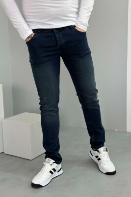 ONE COLOR SLIM FIT MEN JEANS DARK BLUE/BEE 