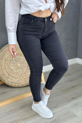 ONE COLOR SLIM FIT WOMAN JEANS BLACK/ E ZEZE 