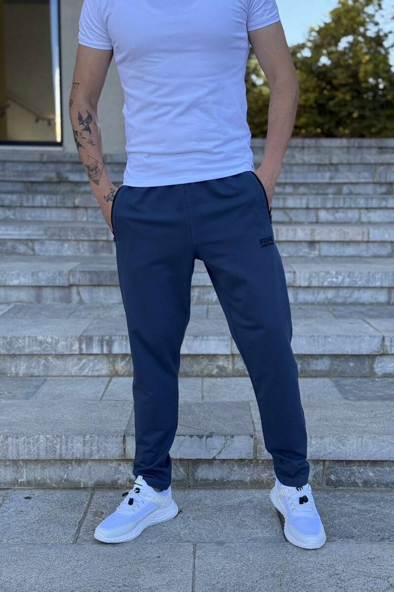 ONE COLOR SMALL LOGO MEN SWEATPANTS BLUE/BLU - 2