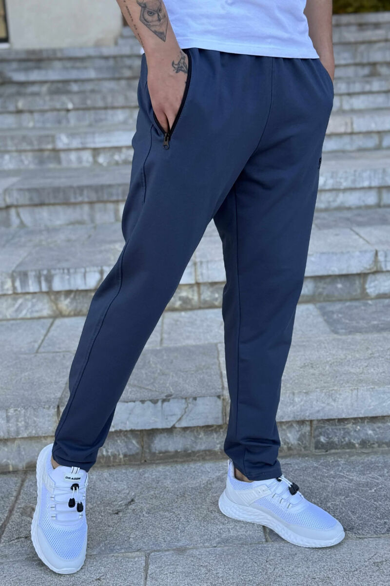 ONE COLOR SMALL LOGO MEN SWEATPANTS BLUE/BLU - 3