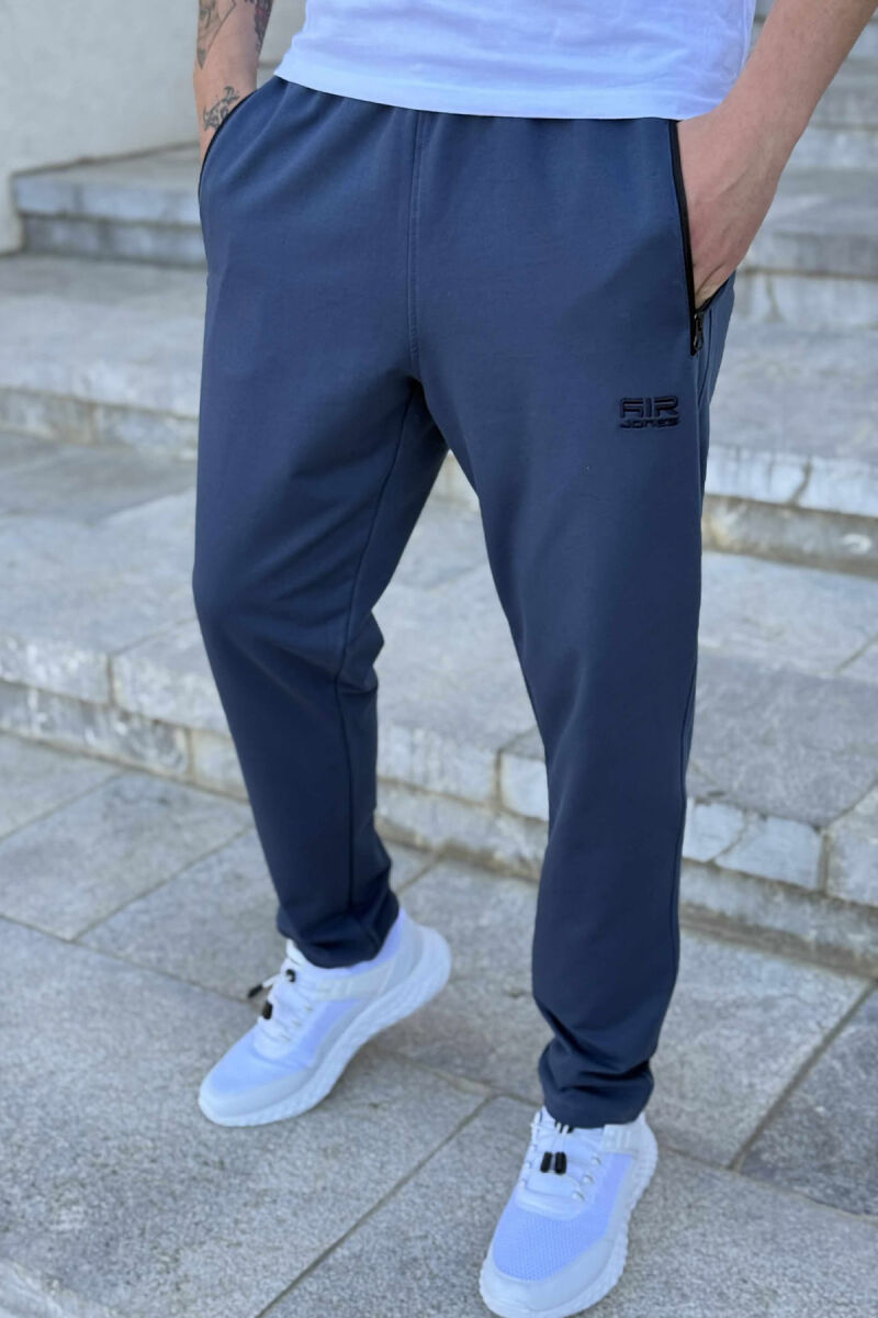 ONE COLOR SMALL LOGO MEN SWEATPANTS BLUE/BLU - 1