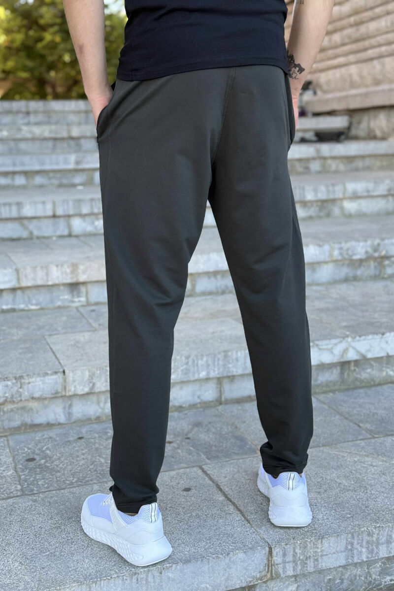 ONE COLOR SMALL LOGO MEN SWEATPANTS DARK GREEN/JEE - 4