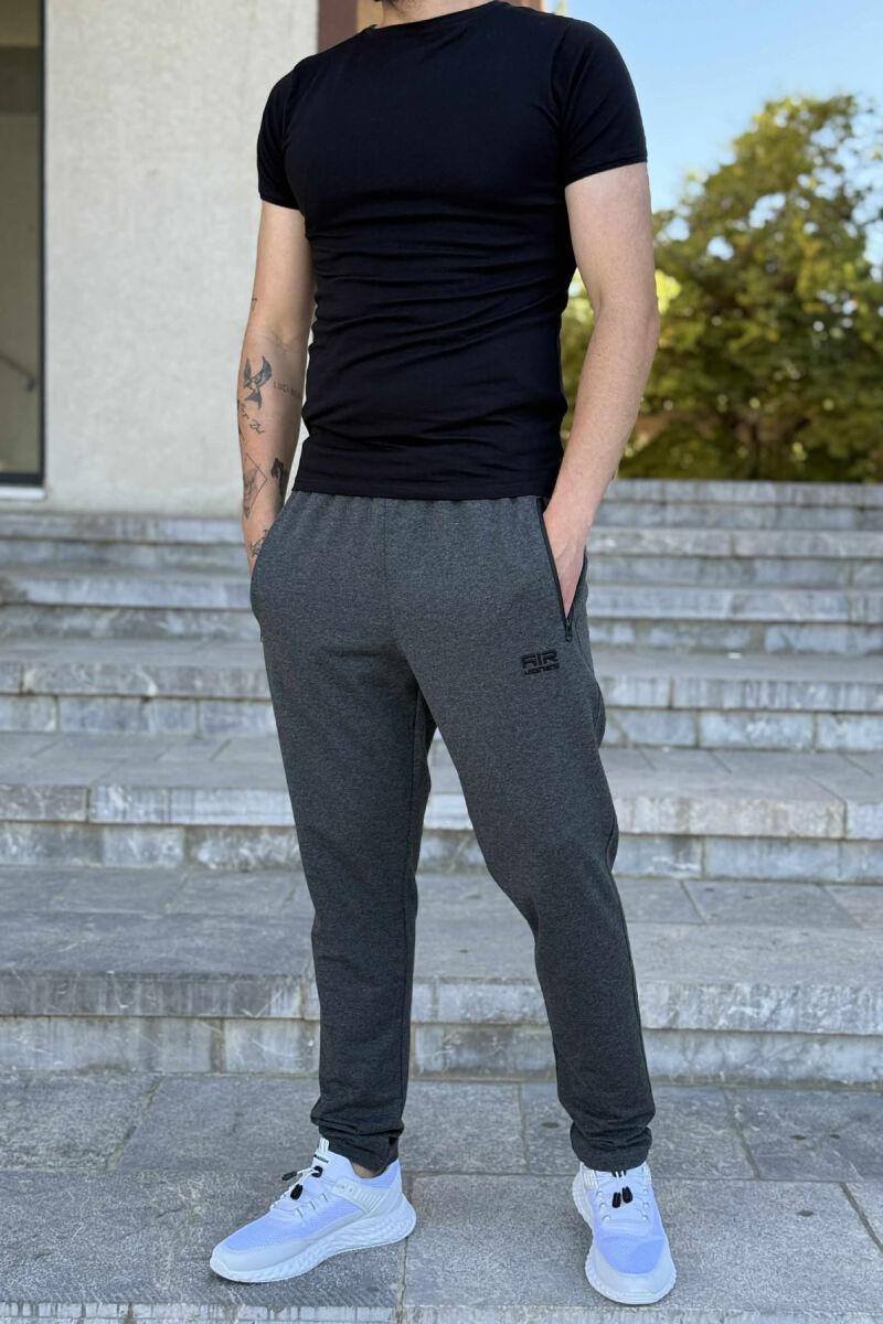ONE COLOR SMALL LOGO MEN SWEATPANTS DARK GREY/GEE - 2