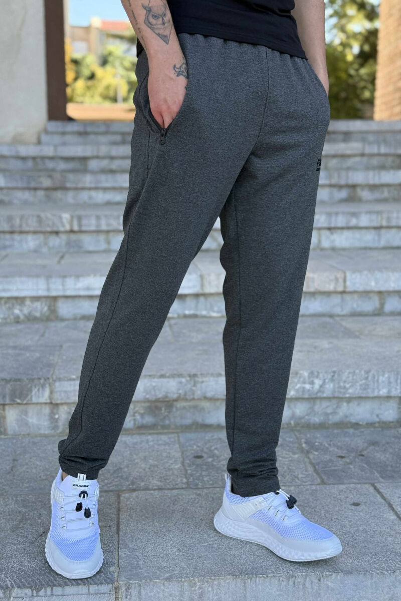 ONE COLOR SMALL LOGO MEN SWEATPANTS DARK GREY/GEE - 3