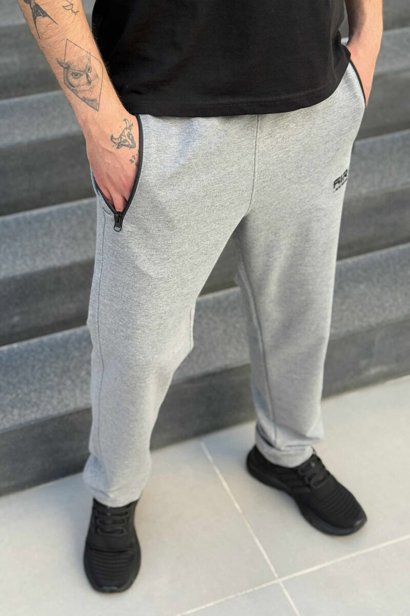 ONE COLOR SMALL LOGO MEN SWEATPANTS GREY/GRI - 4