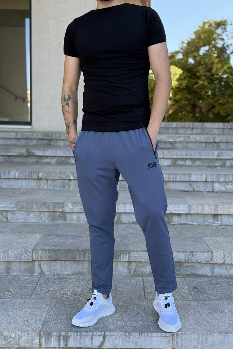 ONE COLOR SMALL LOGO MEN SWEATPANTS LIGHTBLUE/BZ - 2