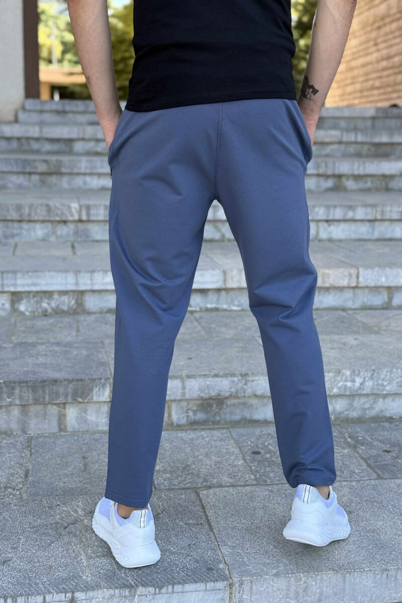 ONE COLOR SMALL LOGO MEN SWEATPANTS LIGHTBLUE/BZ - 3