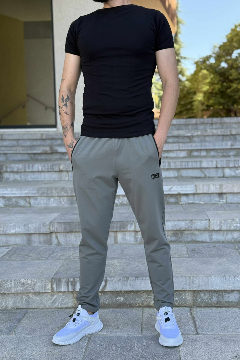 ONE COLOR SMALL LOGO MEN SWEATPANTS OLIVE/ULLI - 3