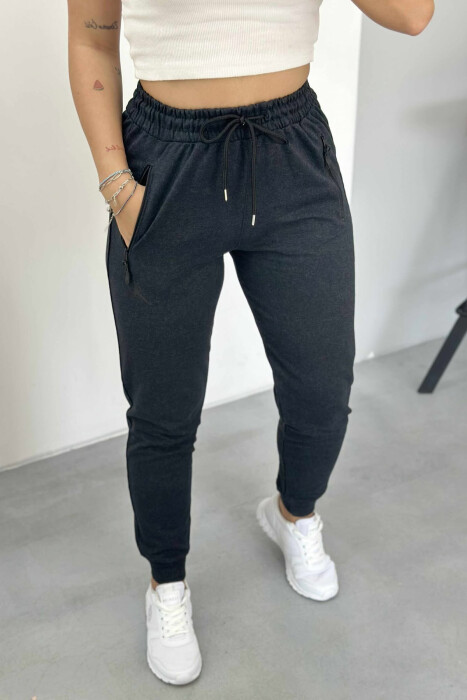 ONE COLOR SMALL LOGO WOMEN SWEATPANTS DARK GREY/GEE - 2