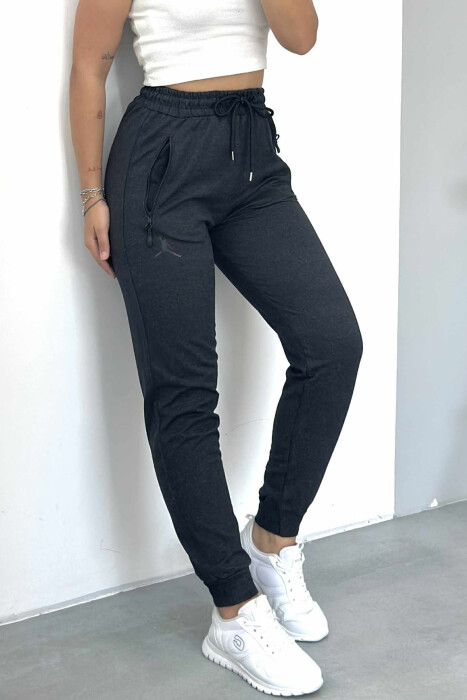 ONE COLOR SMALL LOGO WOMEN SWEATPANTS DARK GREY/GEE - 3