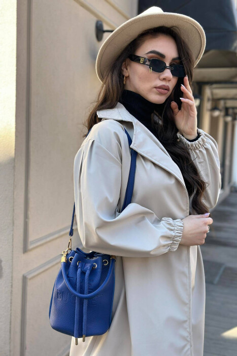 ONE COLOR SMALL SIMPLE WOMAN BAG BLUE/BLU - 3