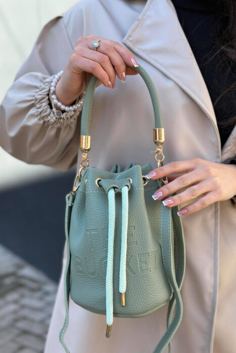 ONE COLOR SMALL SIMPLE WOMAN BAG MINT/MENTE 