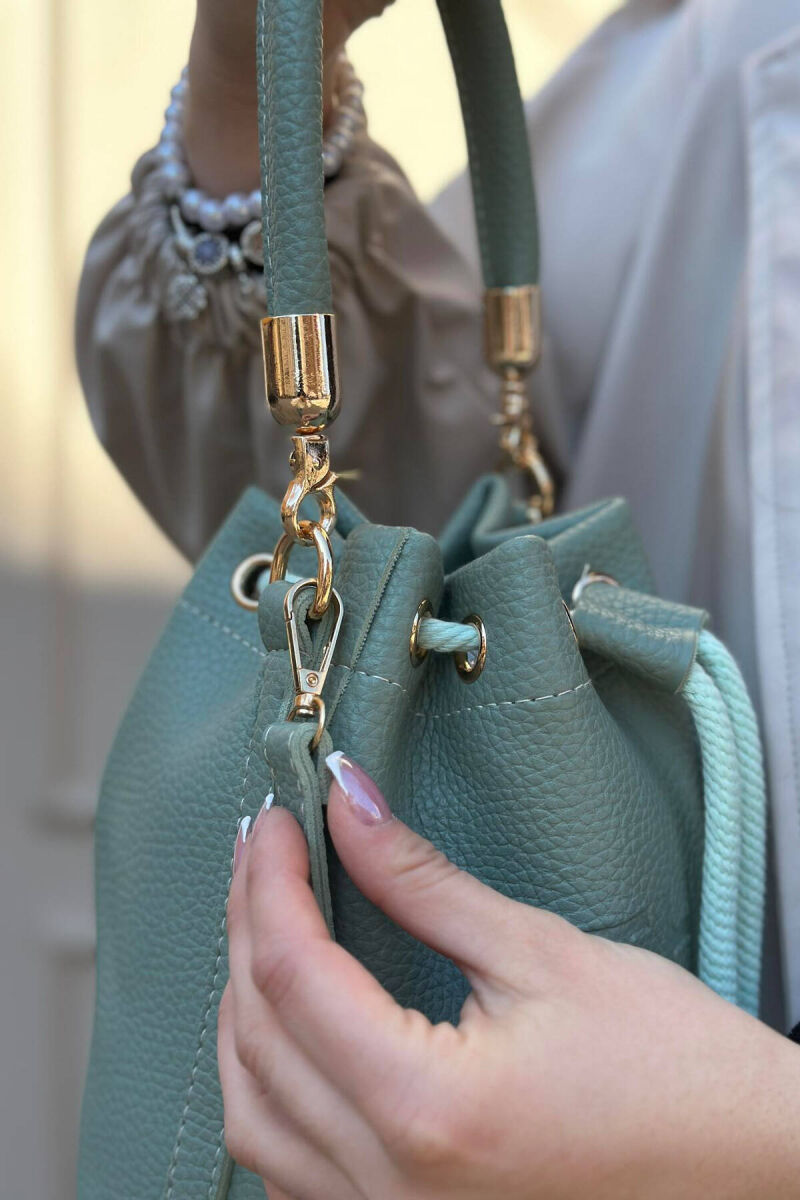 ONE COLOR SMALL SIMPLE WOMAN BAG MINT/MENTE - 2