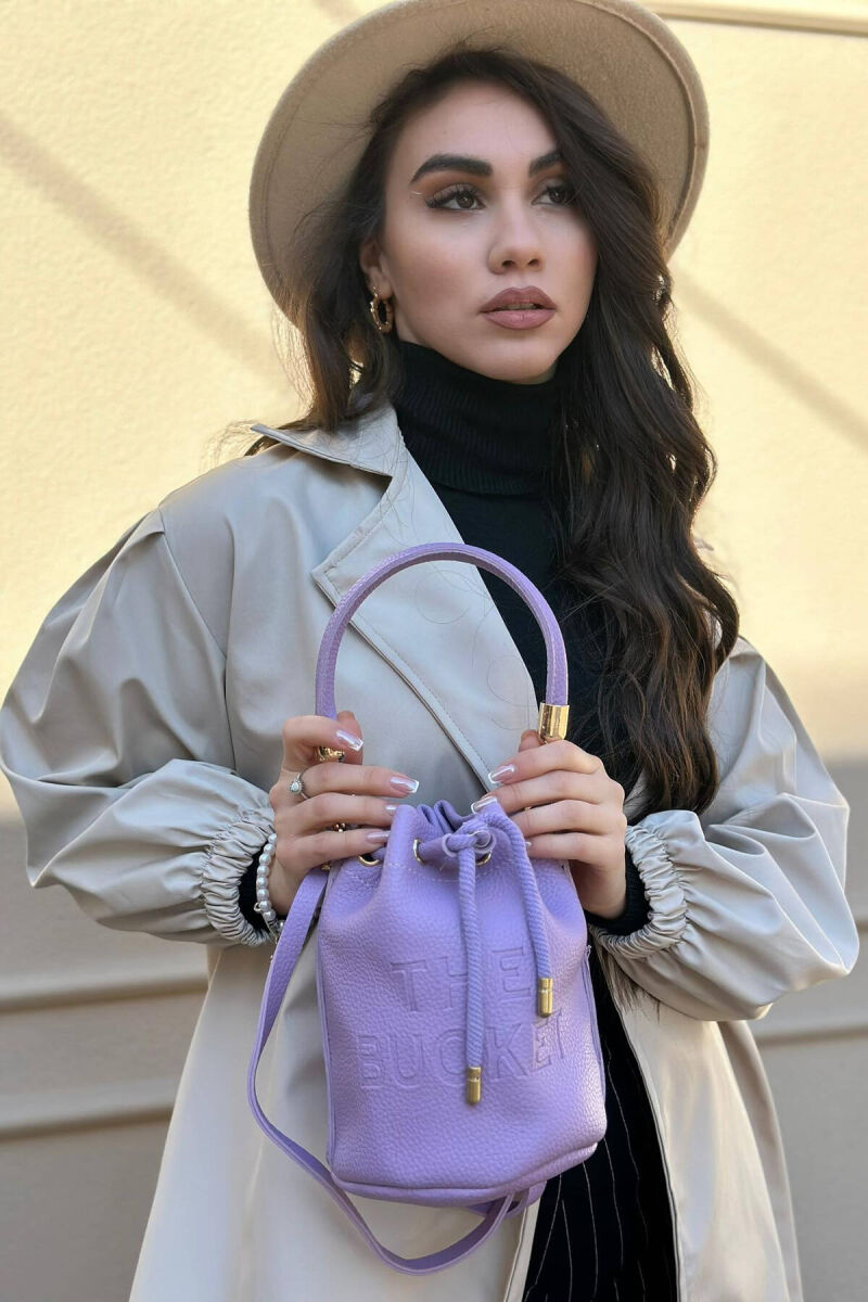 ONE COLOR SMALL SIMPLE WOMAN BAG PURPLE/LEJLA - 1