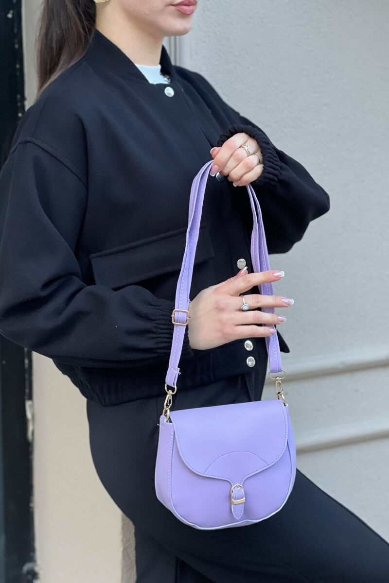 ONE COLOR SMALL SIMPLE WOMAN BAG PURPLE/LEJLA - 2