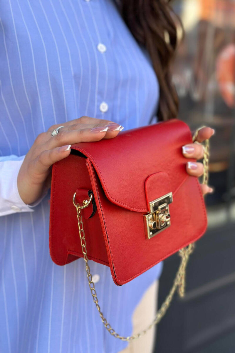 ONE COLOR SMALL SIMPLE WOMAN BAG RED/E KUQE - 3