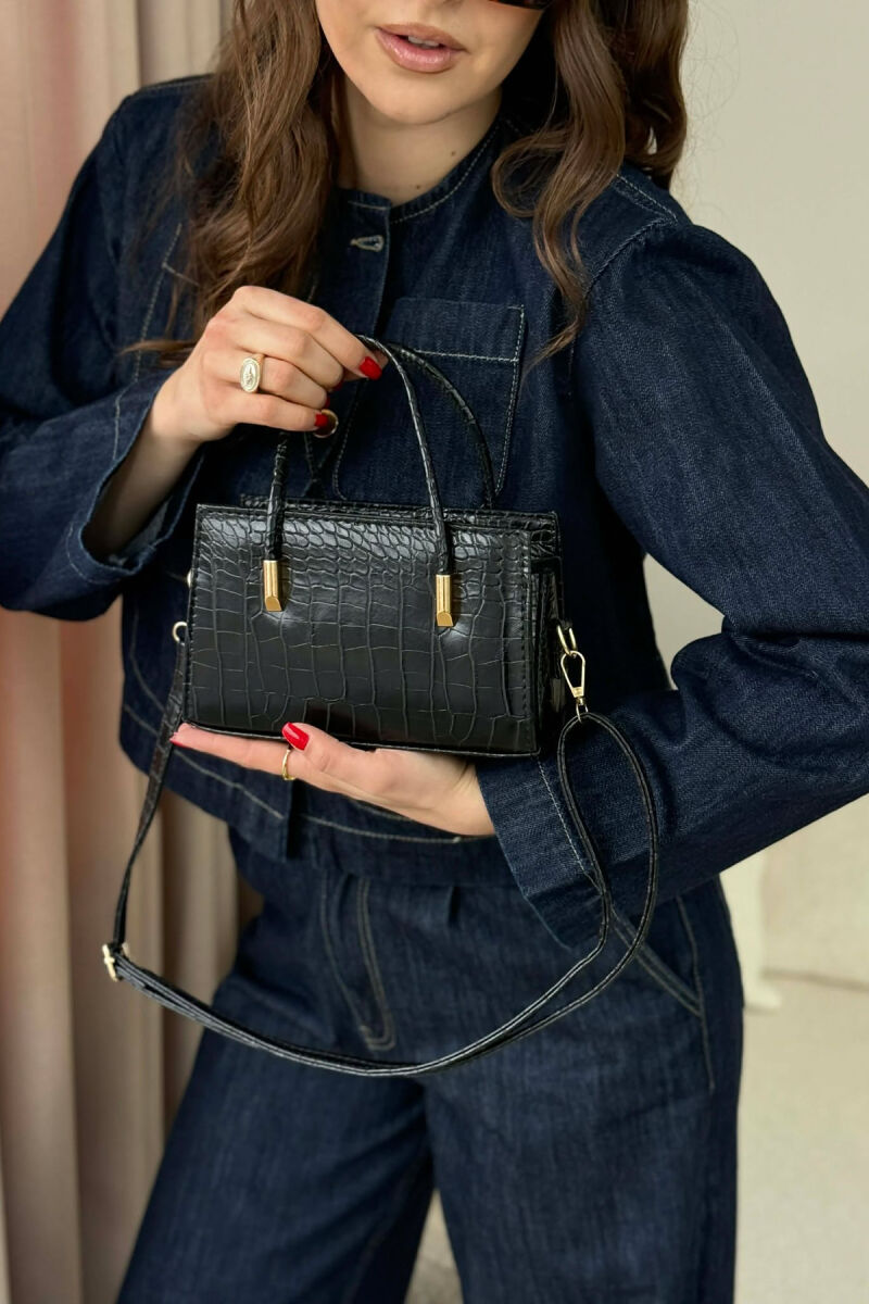 ÇANTE E THJESHTE NJE NGJYRESHE PER FEMRA NE NGJYRE TE ZEZE - 1