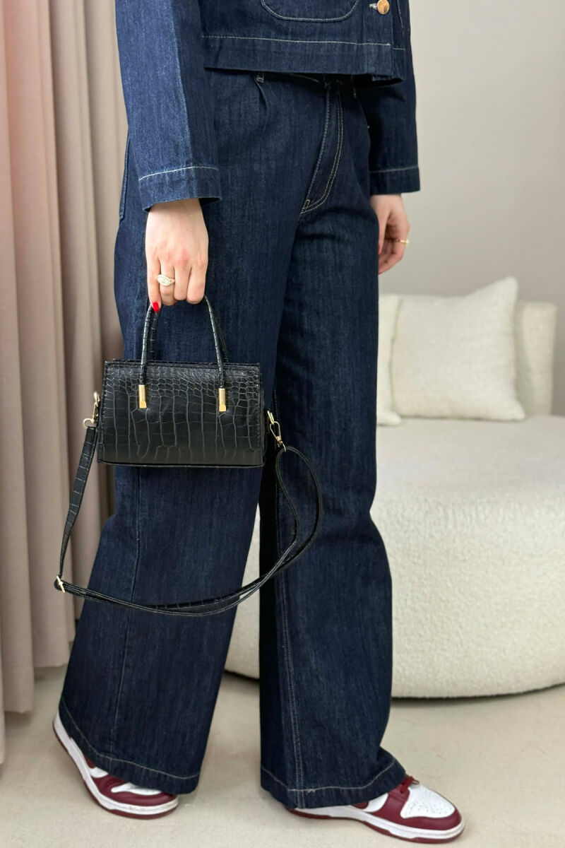 ÇANTE E THJESHTE NJE NGJYRESHE PER FEMRA NE NGJYRE TE ZEZE - 3