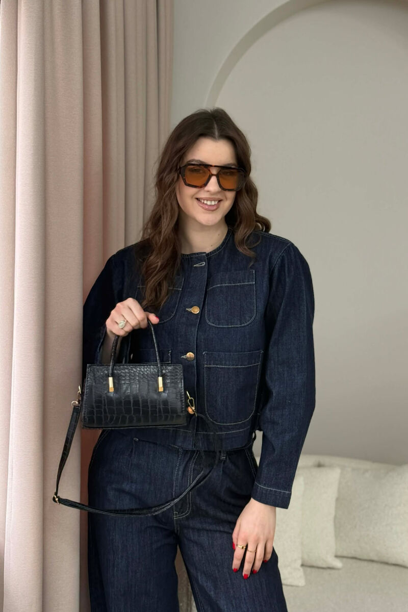 ÇANTE E THJESHTE NJE NGJYRESHE PER FEMRA NE NGJYRE TE ZEZE - 4