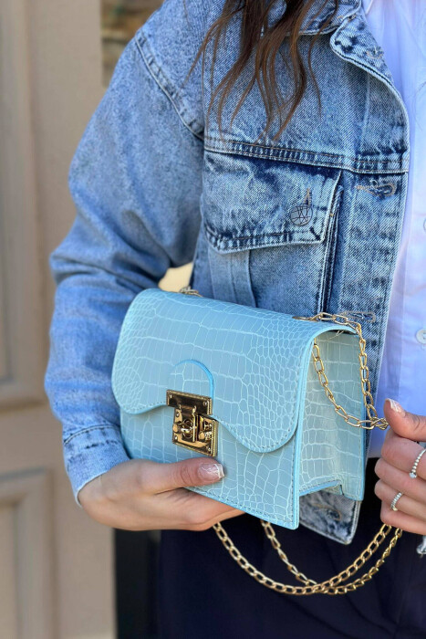 ONE COLOR SMALL WOMAN BAG BABY BLUE/BLU BY 