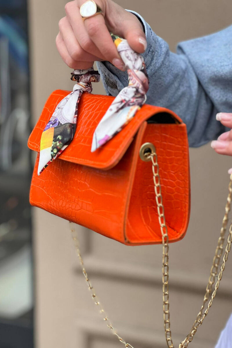 ONE COLOR SMALL WOMAN BAG ORANGE/PORTOKALLI - 2