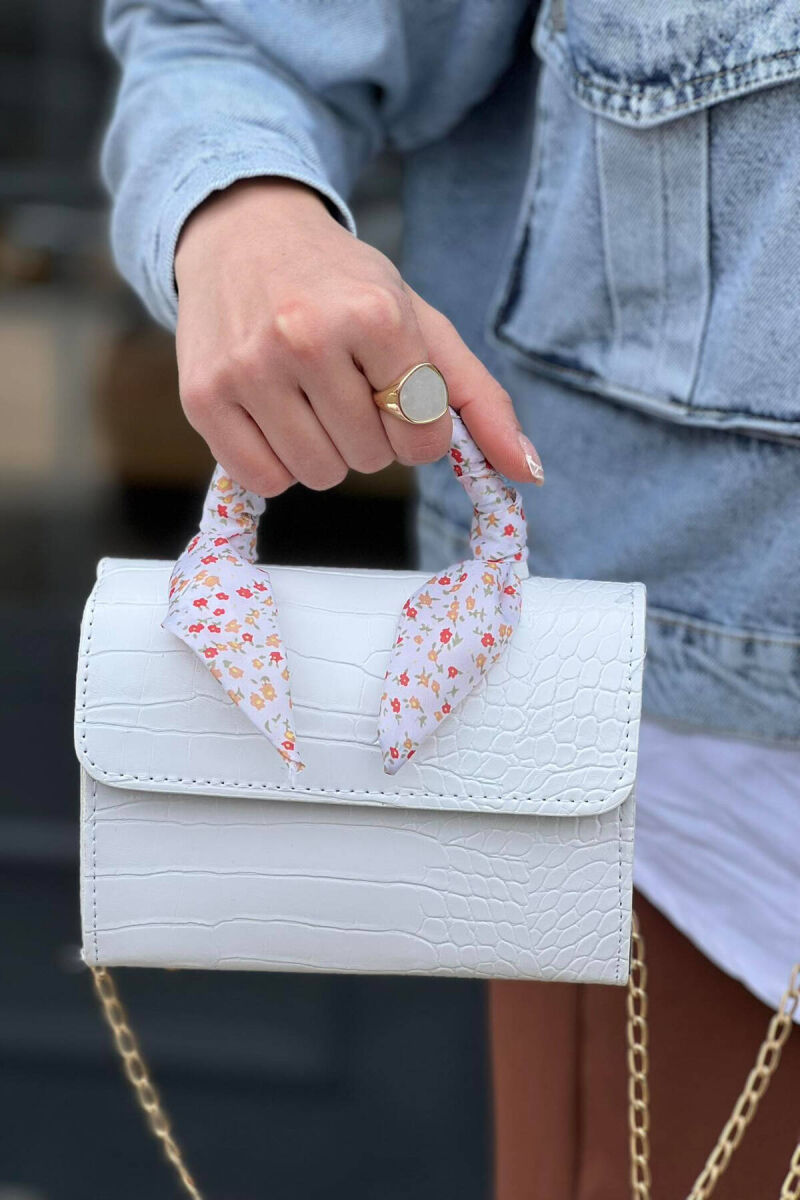 ONE COLOR SMALL WOMAN BAG WHITE-E BARDHE - 2