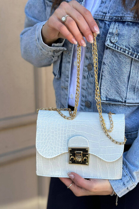 ONE COLOR SMALL WOMAN BAG WHITE-E BARDHE 