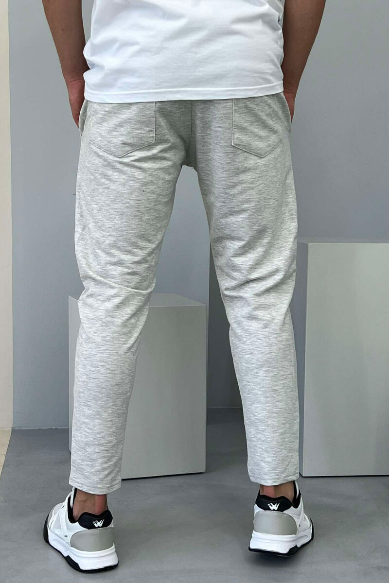 ONE COLOR SMALL WRITTINGS MEN SWEATPANTS GREY/GRI - 3