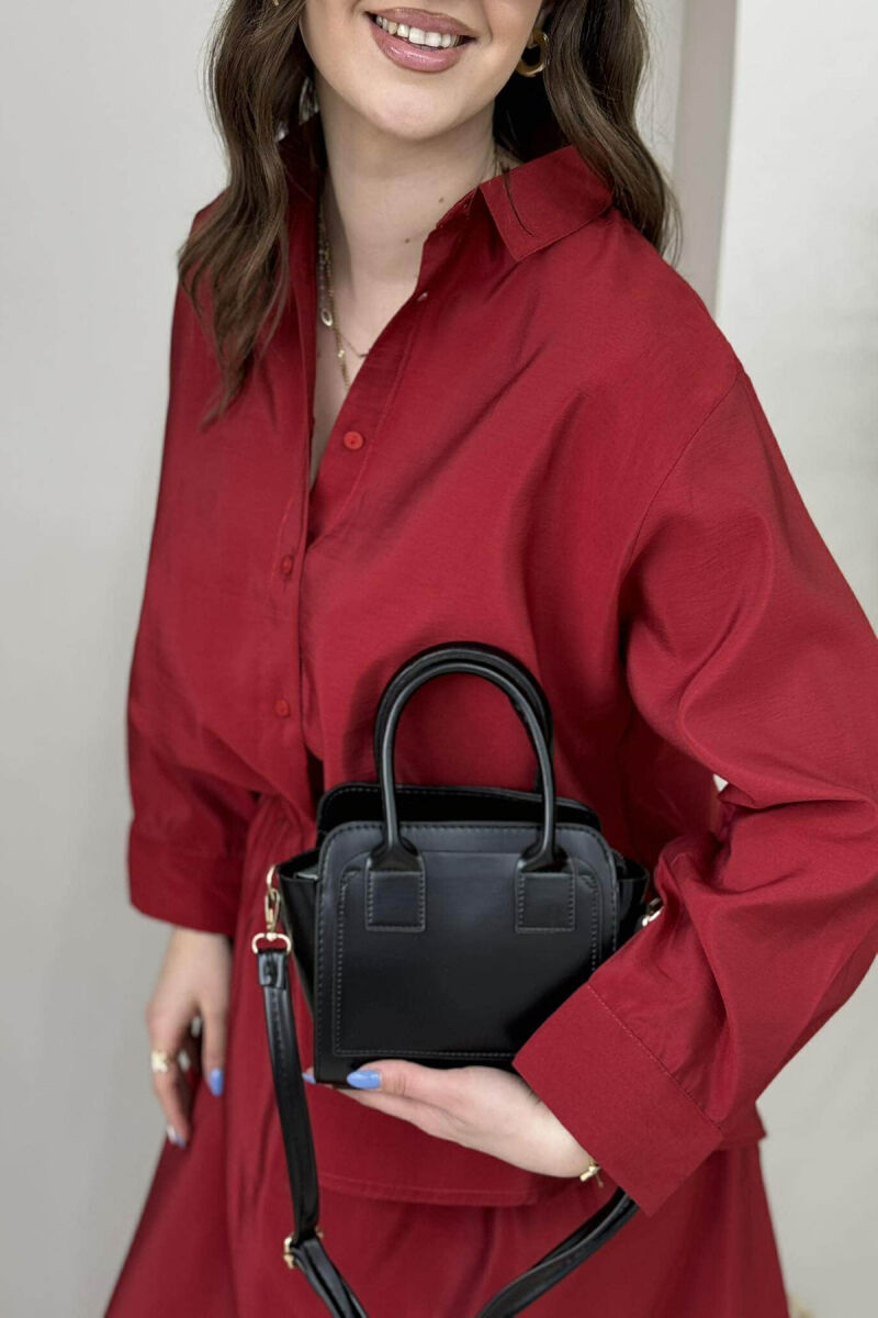 ONE COLOR SMALL ZIPPER WOMEN BAG BLACK/ E ZEZE - 2