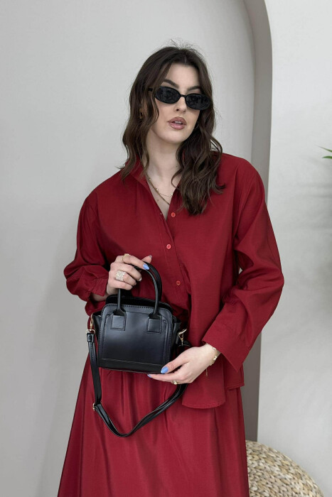 ONE COLOR SMALL ZIPPER WOMEN BAG BLACK/ E ZEZE 