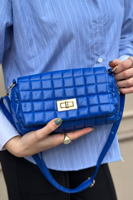 ONE COLOR SMALL SIMPLE WOMAN BAG BLUE/BLU 